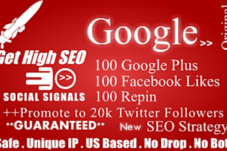 build powerful social SIGNALS from top social sites to boost your seo