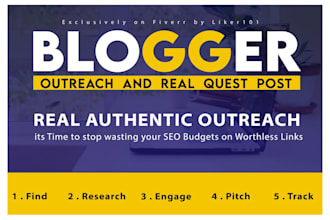 do SEO backlinks with blogger outreach for white hat links