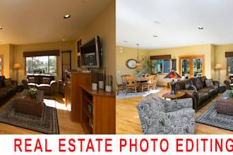 real estate photo editing, retouching