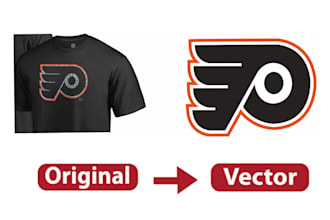 create, vectorize, convert jpeg to vector design