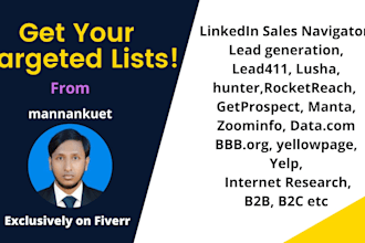 do targeted lists using linkedin sales navigator