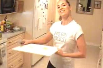 wear your t shirt on my cooking show