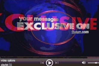 create World NEWS Intro Video style for you in 24 hours or less with your 3 slogan or messages on it