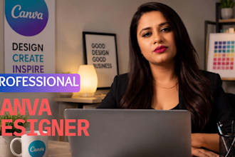 be your professional canva graphic designer