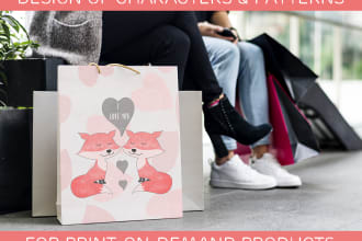 design tote bags, mugs or other print on demand products