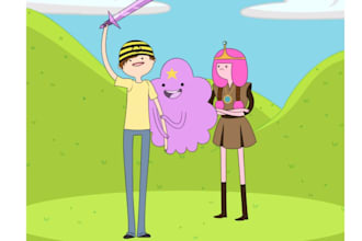 draw you in the Adventure Time style