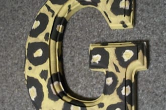 hand paint and decorate any letter