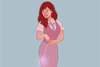 illustrate you as a witch or wizard