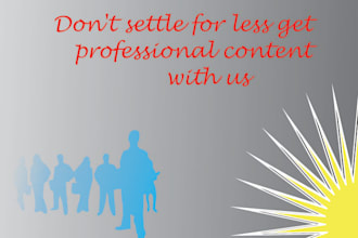 write eye catching content for your website or promotion campaign