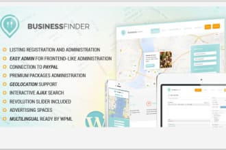 develop business directory listing website
