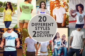 do realistic tshirt mock up mockup
