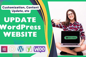 update your wordpress site for new changes, content changes