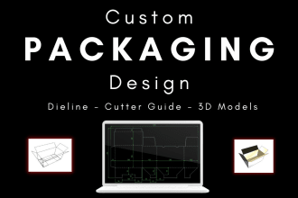 create files for custom sized cardboard box packaging designs