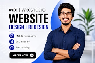 create wix website design,redesign wix website