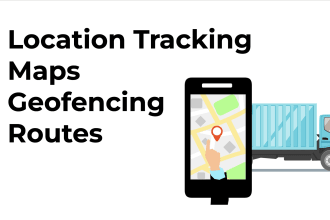 develop gps location tracker app with map, geofencing and routes