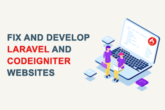 fix and develop php laravel, codeigniter website