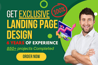 Top 10!  do wordpress landing page design or wordpress website