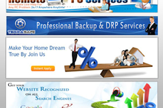 design 11 high quality banners for your website and business