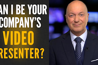 record a professional british spokesperson video for your business or brand