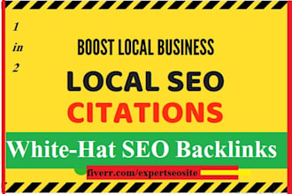 do local citation with  backlinks for your local business