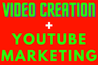 create videos, manage your youtube channel and marketing