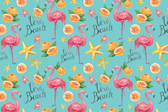 make hand drawn seamless pattern