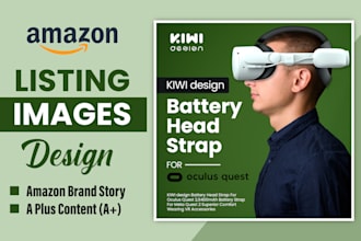 design high converting amazon images, product photos, and a plus content