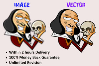 convert your logo or image to vector within 2 hours
