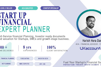 develop financial plans for startups