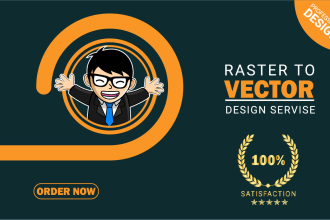 professionally do vector tracing and raster to vector