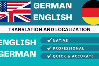 translate german to english and english to german