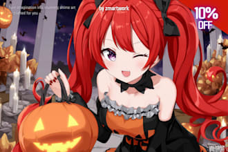 draw kawai anime illustration, fan art, and manga style, for you