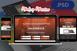 design PSD website landing page in 12 hours
