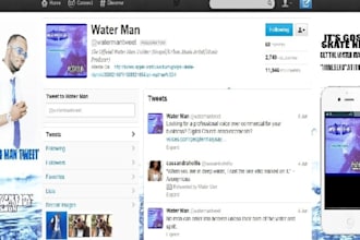 design a professional Twitter or Youtube background in 24 or less