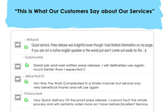write an Unique SEO Optimized Press Release and submit it to 3 P R Directories
