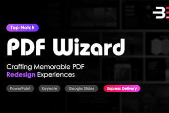 design high quality PDF presentation for you
