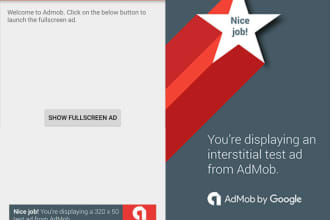integrate admob or facebook ads