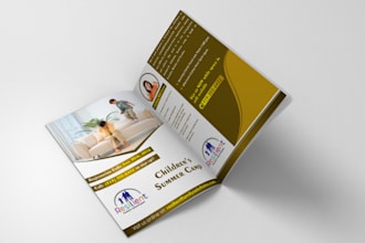 design bifold and trifold brochure design