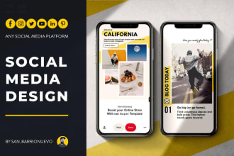 design custom social media posts stories banner ads flyers