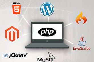 fix any PHP, html, css, javascript, jquery bugs