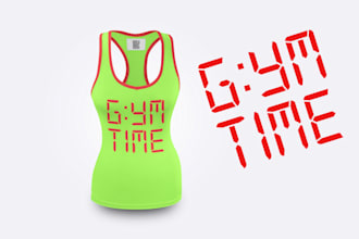design an exclusive customed ladies gym tank