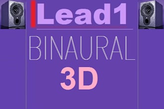 convert your audio to the 3d binaural, holophonic audio