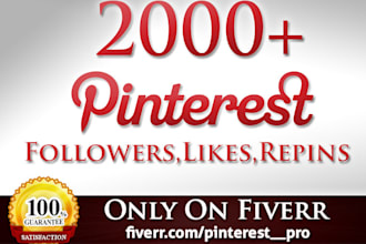 instantly Add 500+ Pinterest Followers, 500+ Likes, 500+ Repins And I Will Promote Your Website On My Facebook Page With 80,000 Users