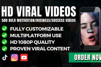 create bulk motivational youtube shorts, reels and tiktoks