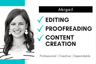 thoroughly proofread and edit your content