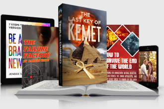 design cover, layout, ebook or print book