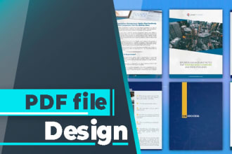 design PDF format ebook, presentation, workbook