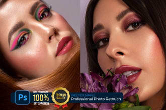 perform beauty retouching and editing in photoshop