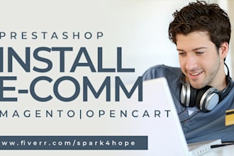 install and configure ecommerce on your domain