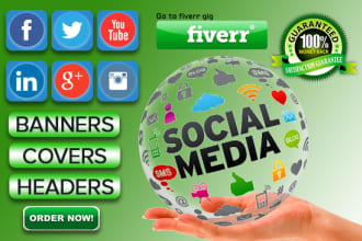 design social media banner and post